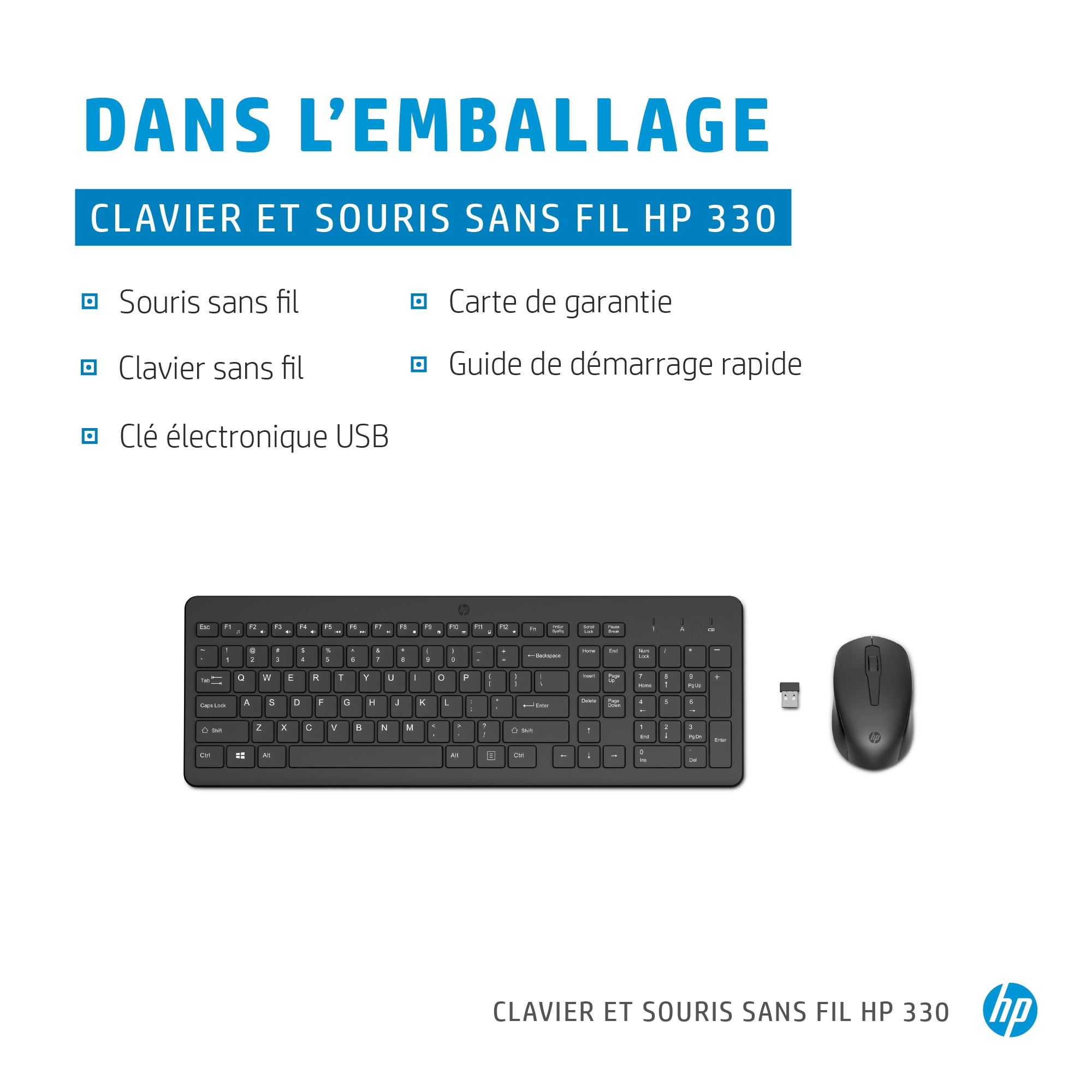HP 330 Wireless Mouse & Keyboard Combo Set