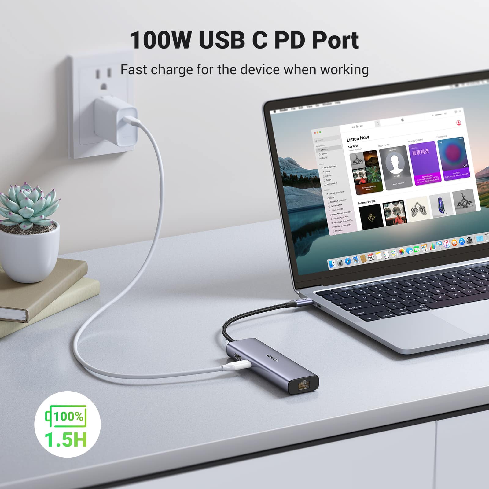 UGREEN Station d'accueil USB-C 7 en 1 (HDMI 4K)