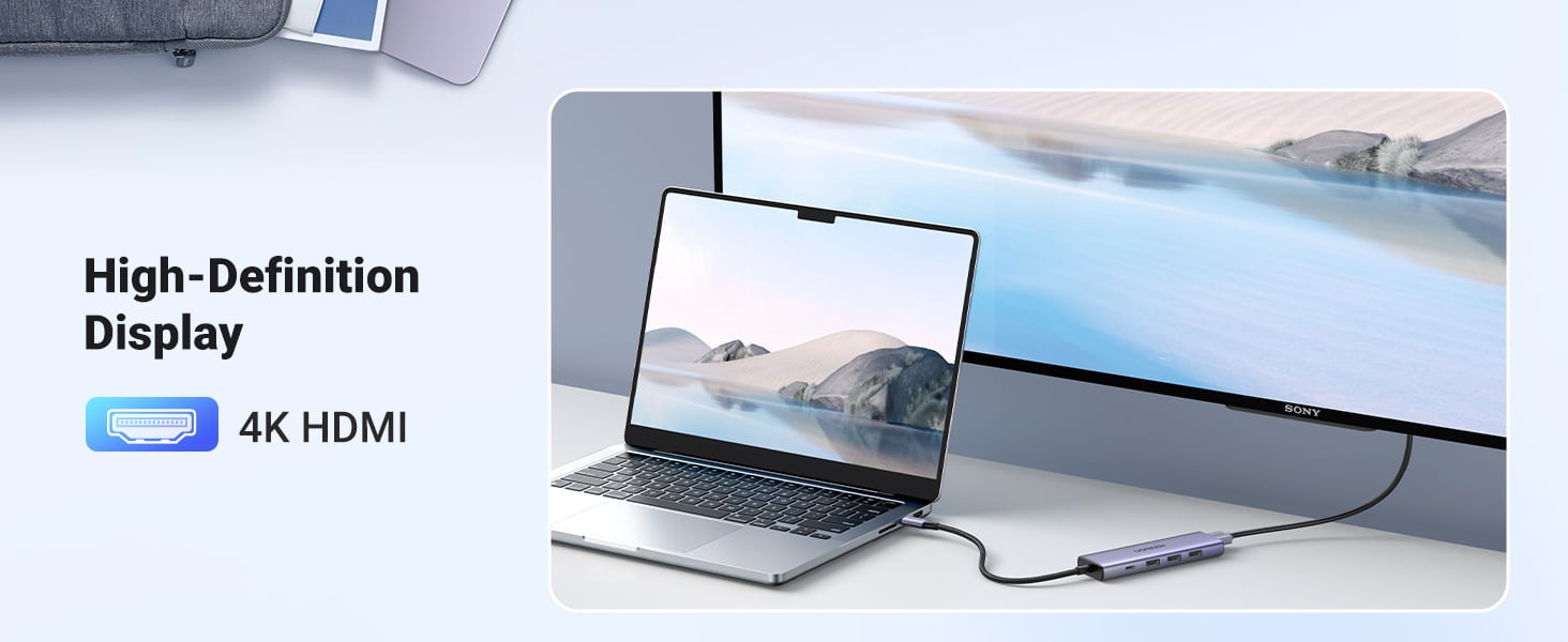 UGREEN Station d'accueil USB-C 5 en 1