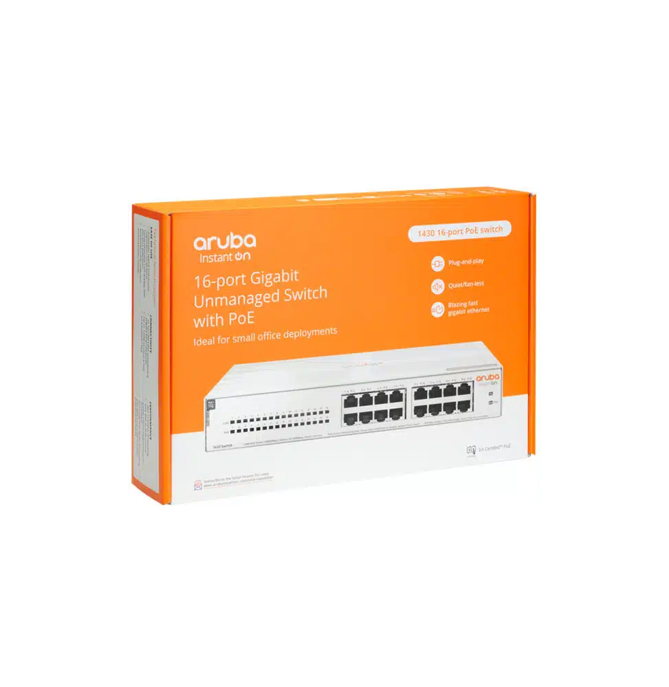 Aruba Instant On 1430 16G SWITCH Class4 PoE 124W