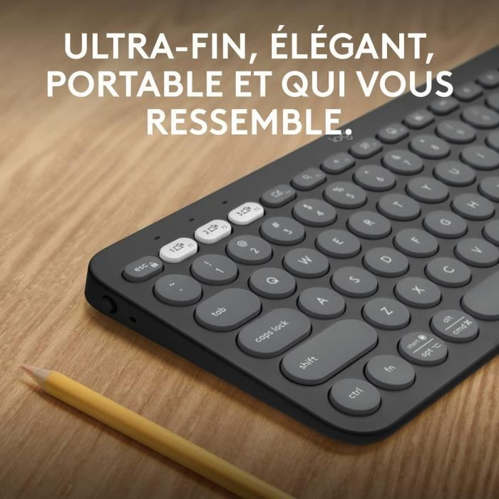 LOGITECH Clavier sans fil Pebble Keys 2 K380s