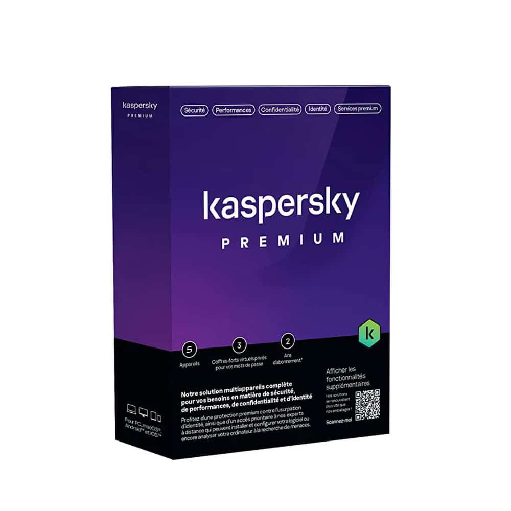KASPERSKY Premium (équivalent à Total Security) - 5 Postes / 1 an