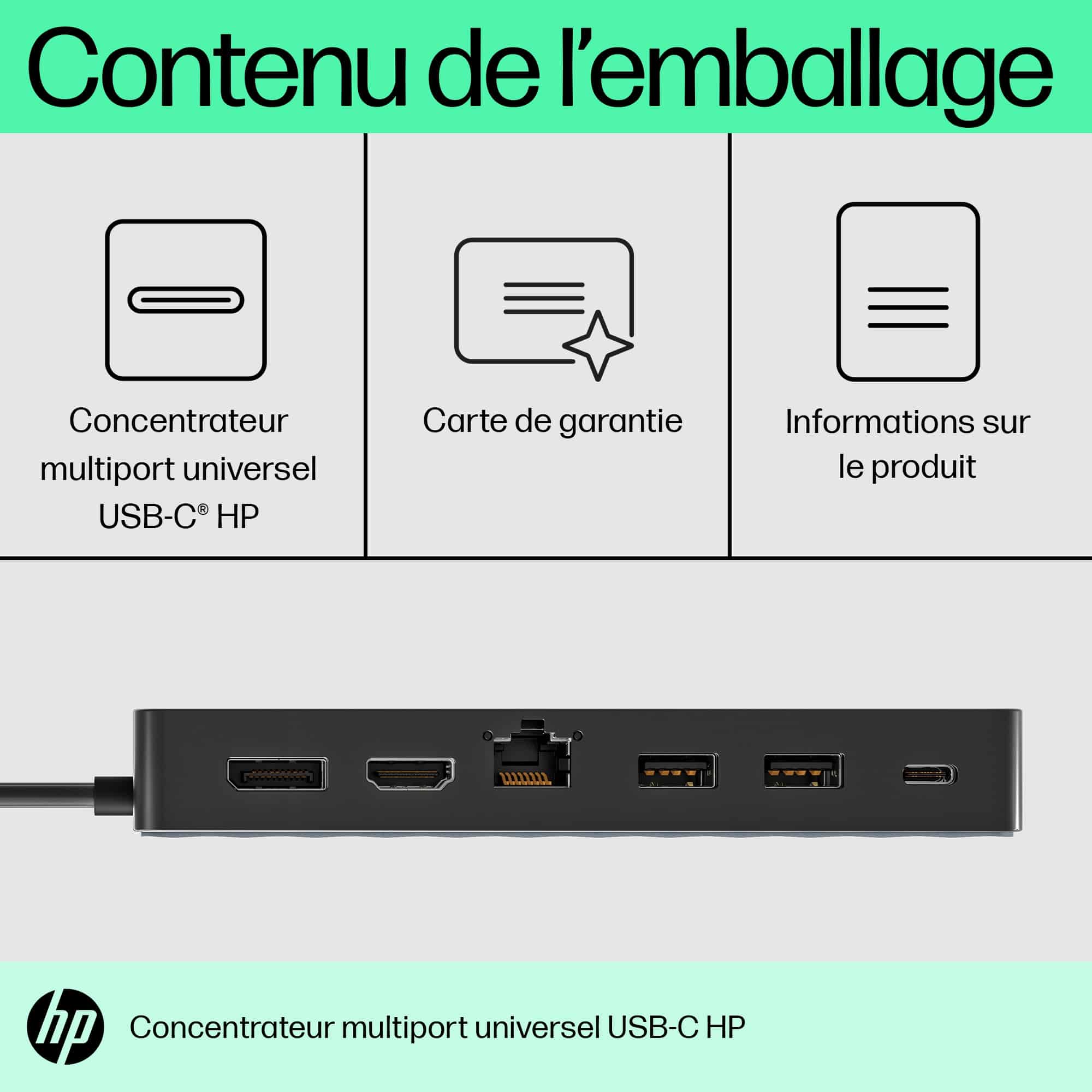 HP USB-C - Univ USB-C Multiport Hub EURO