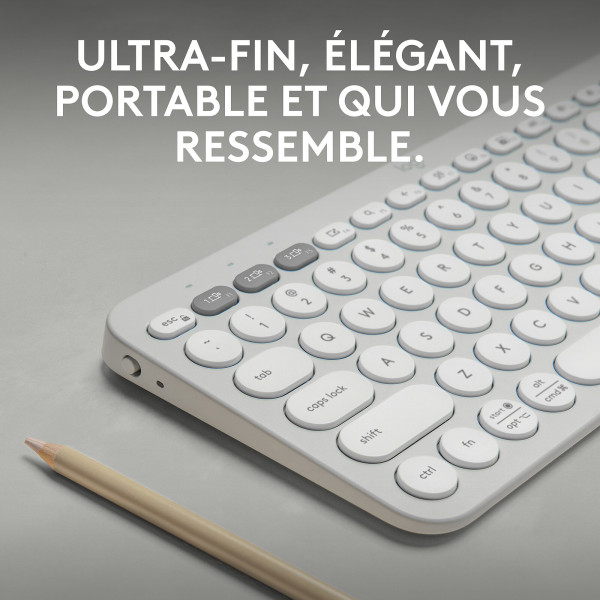 LOGITECH CLAVIER Pebble Keys 2 K380s TONAL WHITE