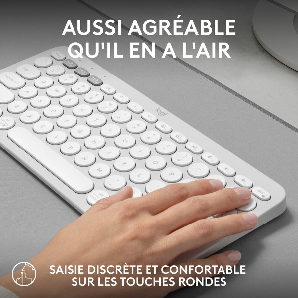LOGITECH CLAVIER Pebble Keys 2 K380s TONAL WHITE