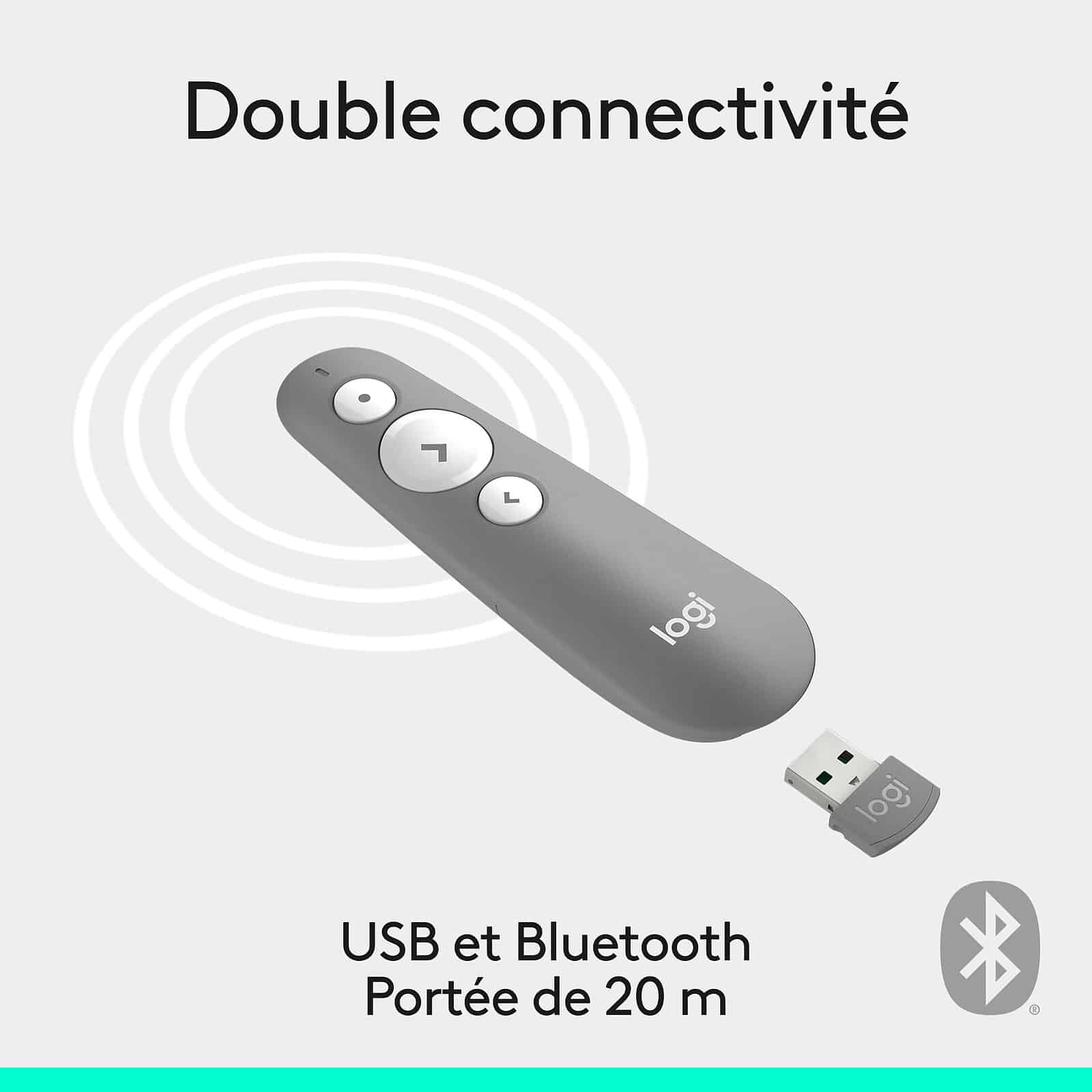 LOGITECH LASER POINTER R500S GRIS