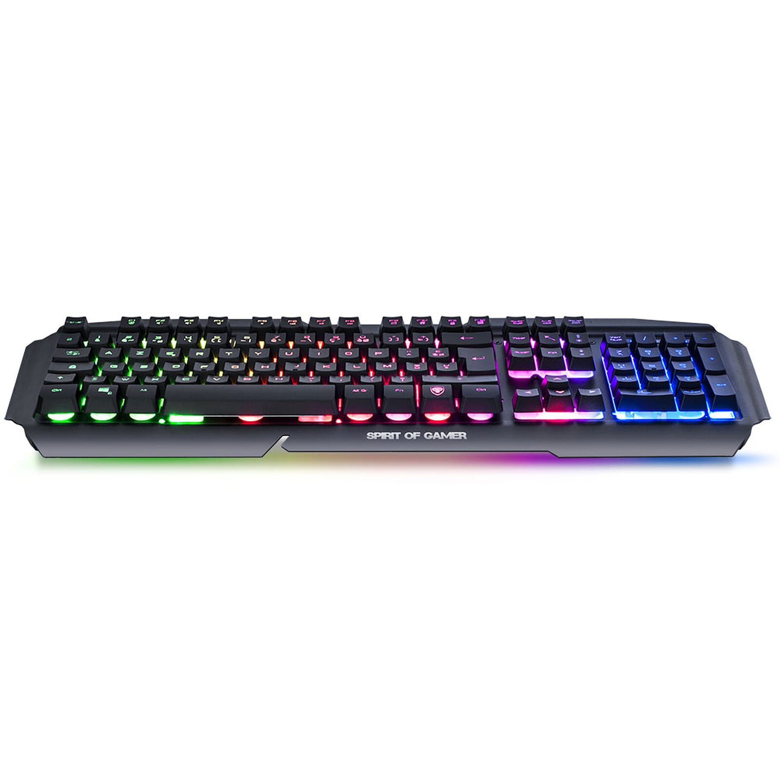 SPIRIT OF GAMER - PRO-K5 RETRO-ECLAIRAGE RGB - CLAVIER SEMI-MECANIQUE