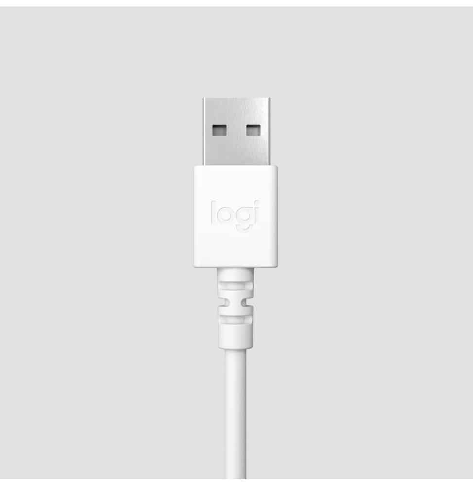 LOGITECH Corded Headset H390 WHITE