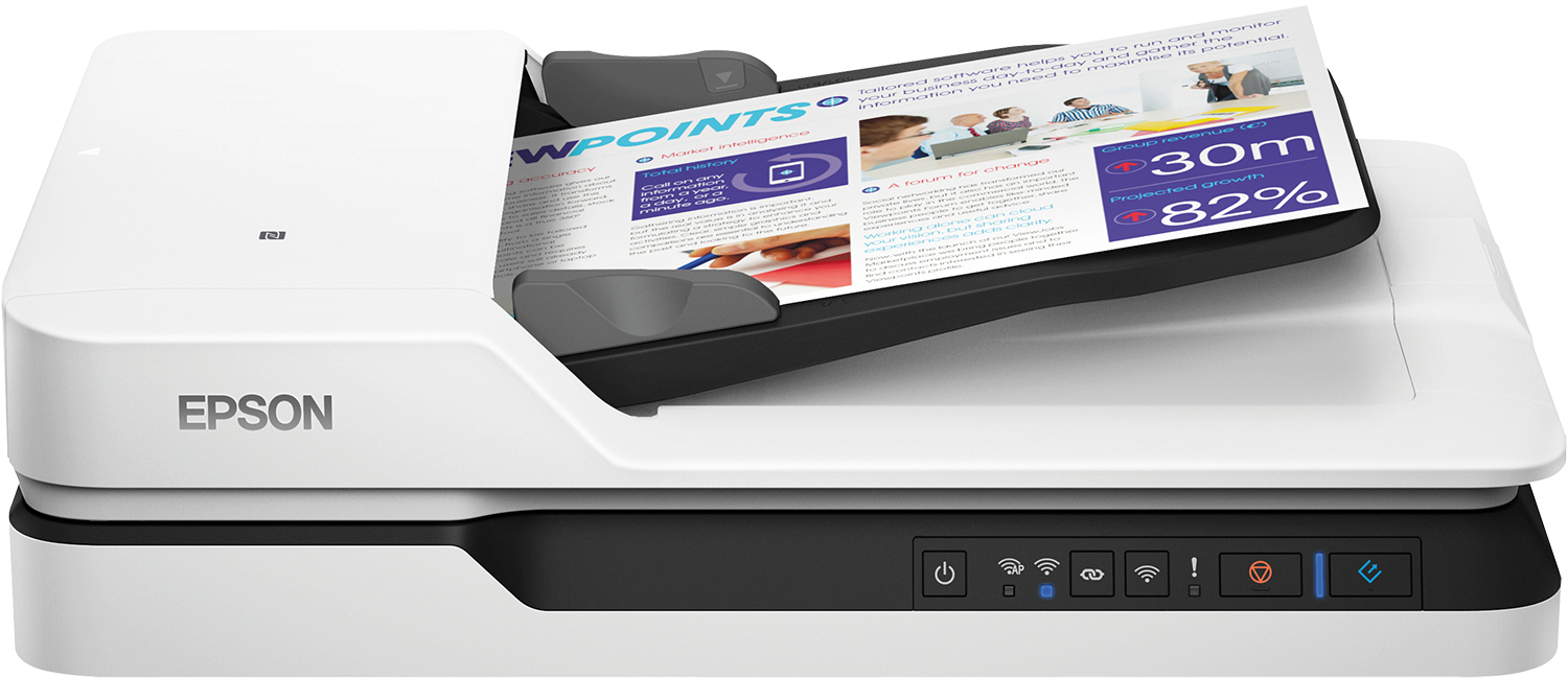EPSON WorkForce DS-1660W à plat avec chargeur automatique de documents