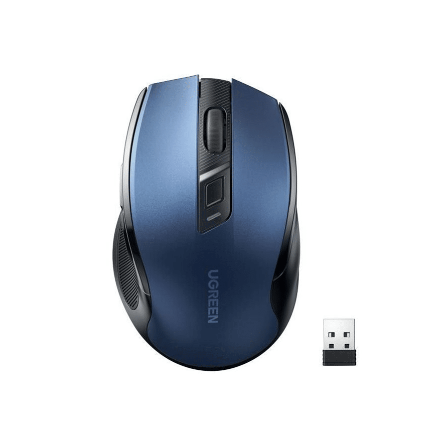 UGREEN Souris sans fil Design Egr 2,4 GHZ/15M Bleu
