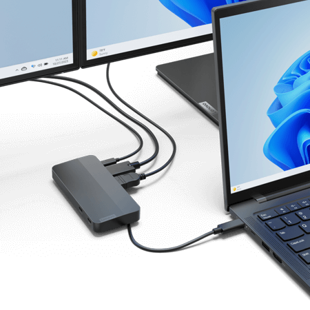LENOVO Station d'accueil USB-C pour deux écrans
