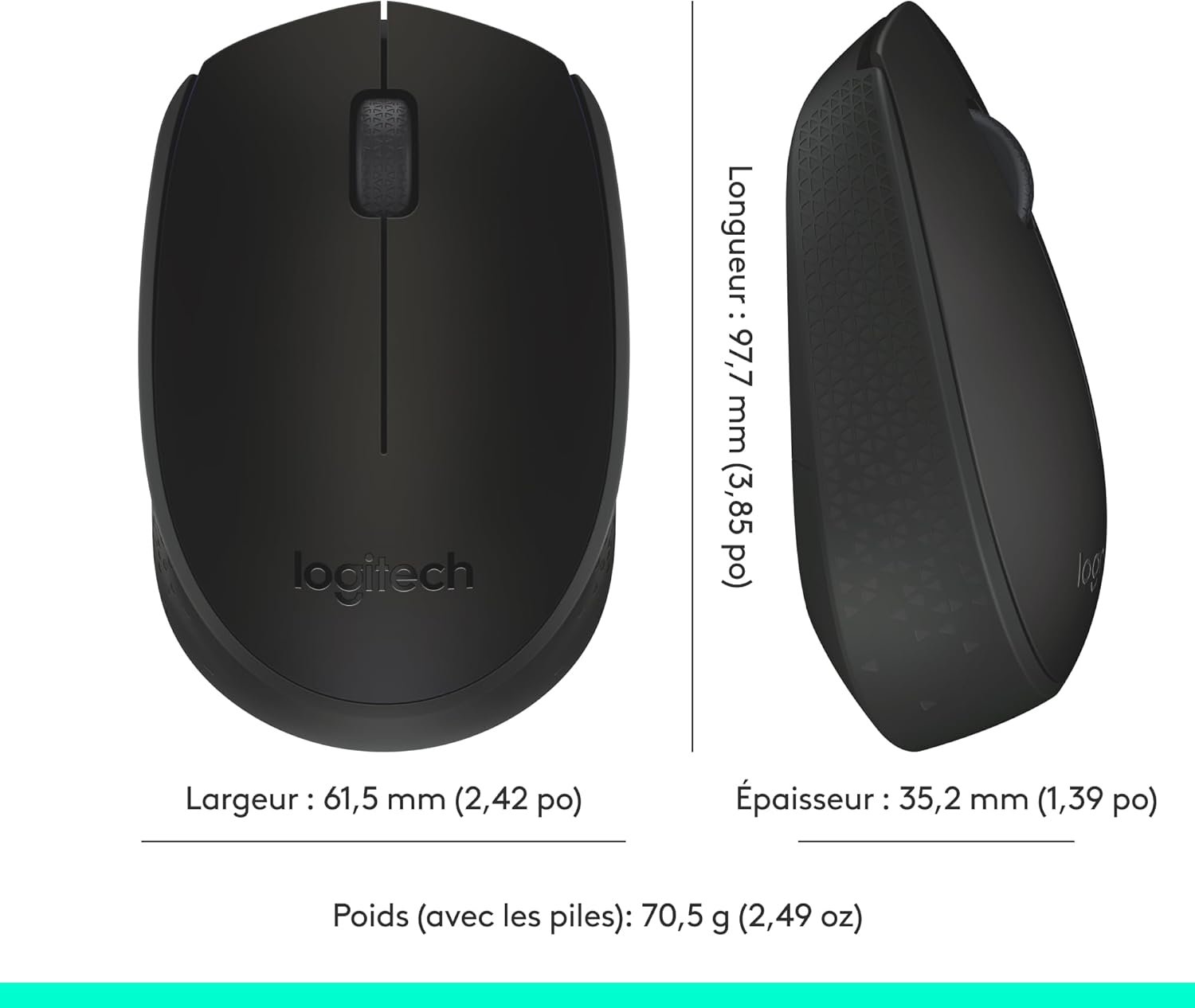LOGITECH Mouse M171 (Noir)