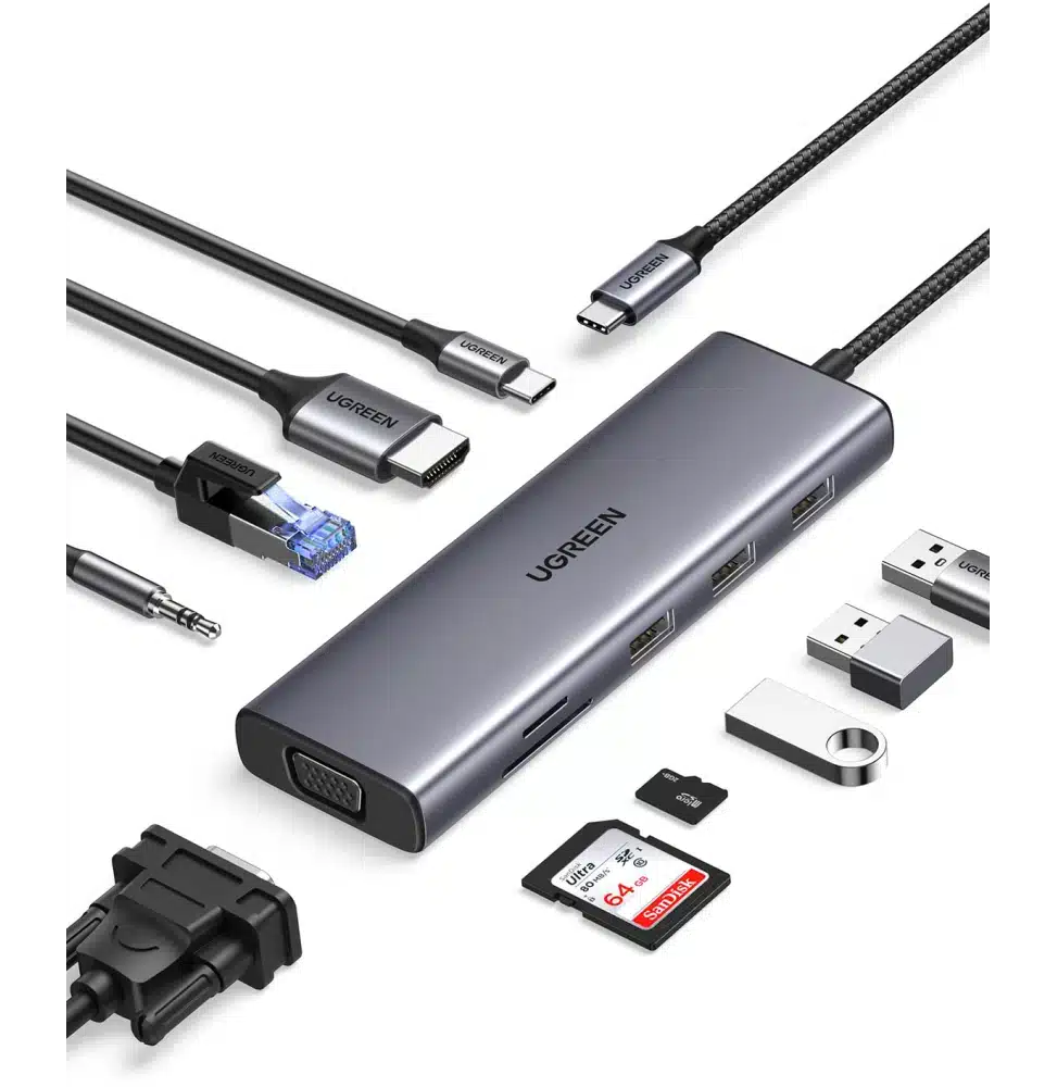 UGREEN Station d'accueil USB-C 10 en 1